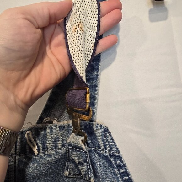 Vintage Carhartt Overalls Mens Blue Denim Farmer Construction - Picture 7 of 16